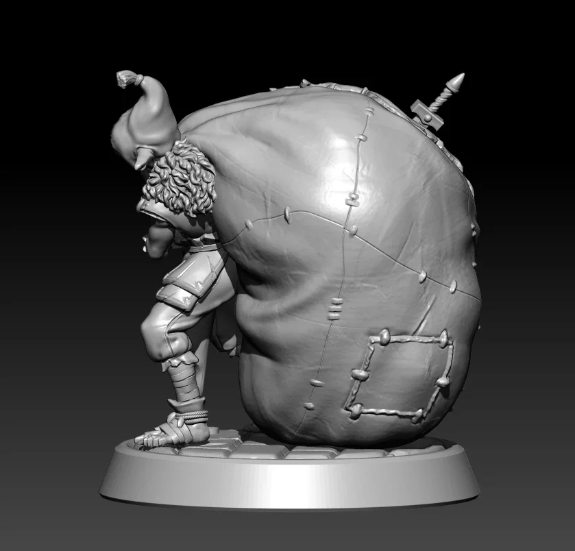 1/32 Resin Model Kits Treasure Hunt Goblin Soldier Figurine Unpainted No Color 866