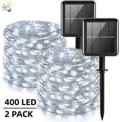 1~2PC Solar Outdoor Lights Waterproof Garden Decor Solar Powered Garland Christmas led Lamps Street Lighting 42M/32m/22m/12m/7m