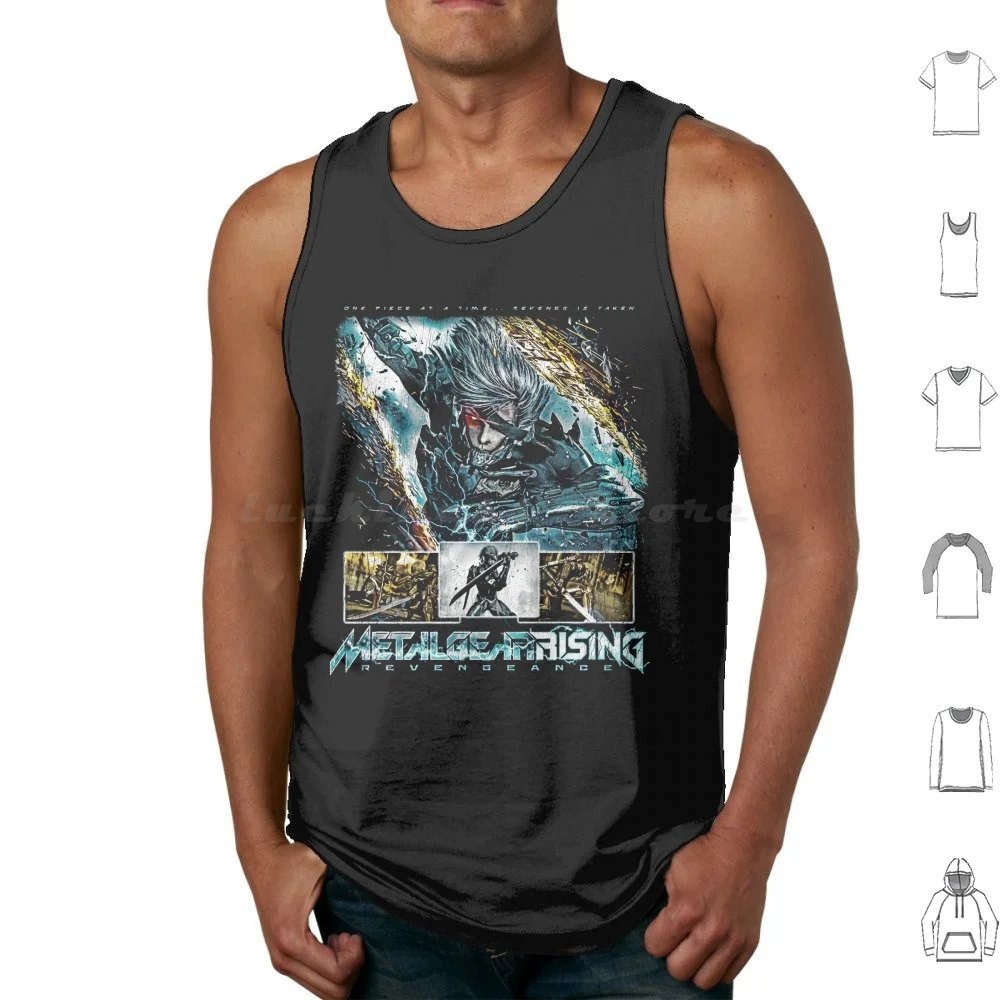 Metal Gear Rising Tank Tops Vest Sleeveless Mgs Metal Gear Metal Gear Solid Metal Gear Rising Raiden Konami Kojima Hideo