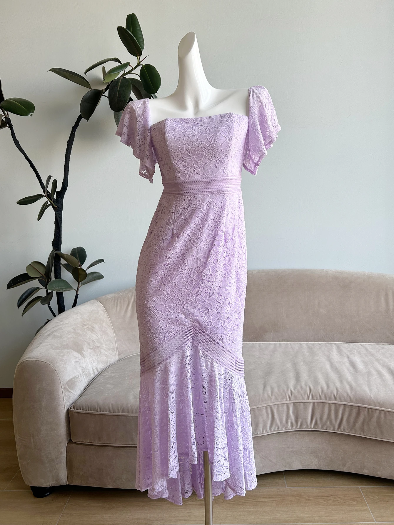 Lucyinlove-Robe longue en mousseline de soie rose pour femme, robe de soirée élégante, robe de Rhen dentelle, sans manches, luxe, fête de mariage, demoiselle d'honneur, 2025