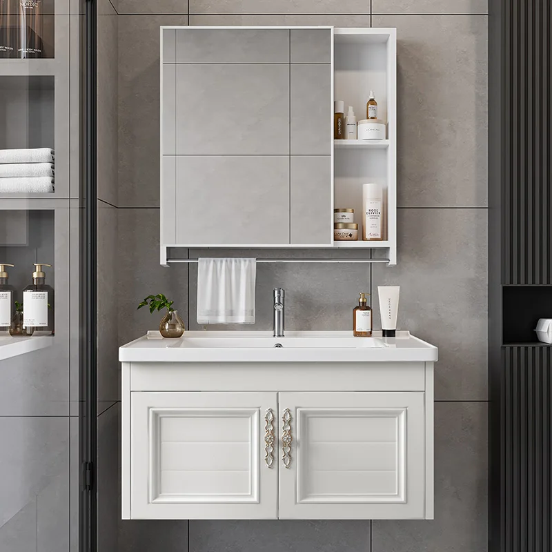 

Bathroom Cabinet Combination Washbasin Small Unit Ceramic Integrated Basin Washbasin Pool Washbasin Toilet Washstand Mirror