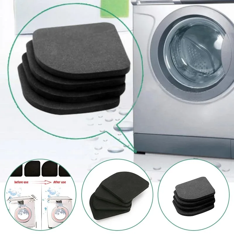4 Stück Anti-Vibrations-Pad Waschmaschine Stoßdämpfer Multifunktion ale Anti-Vibrations-Matte rutsch feste Matten stehen Kühlschrank matten