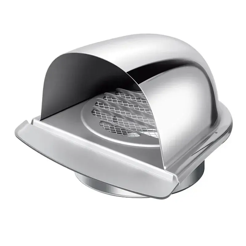 M11K-For Ventilation Outlet Extract Valve Grille Ducting Cover Stainless Steel Wall Air Vent Cover 150MM