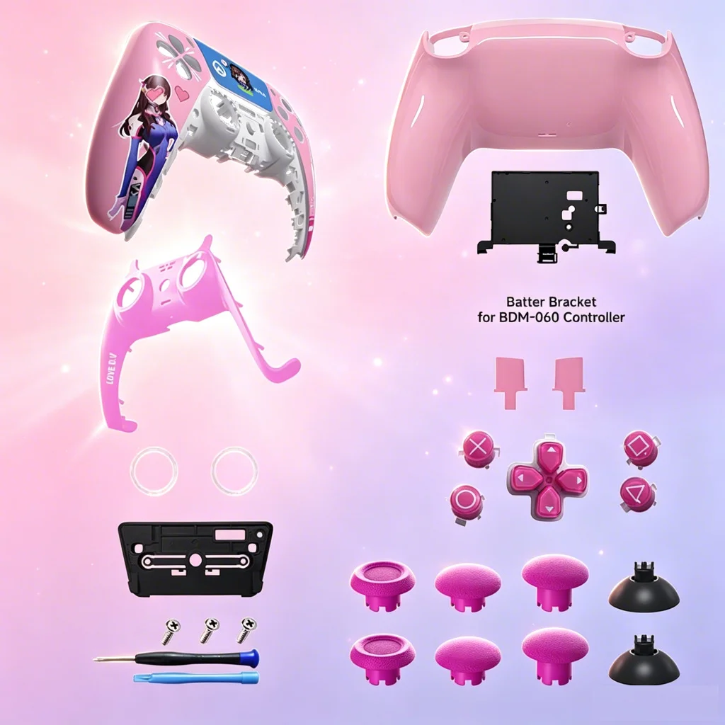 Protective Case for PS5 Gamepad - New Design Visual Effects, Compatible with All Versions of BDM-010/060 - Gaming Accessories