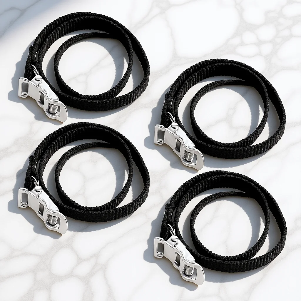 

4pcs Adjustable Bicycles Pedal Strap For Mountain Bike Road Cycling Accessories Foot Pedal Strap Reduce Sliding Secure Fit