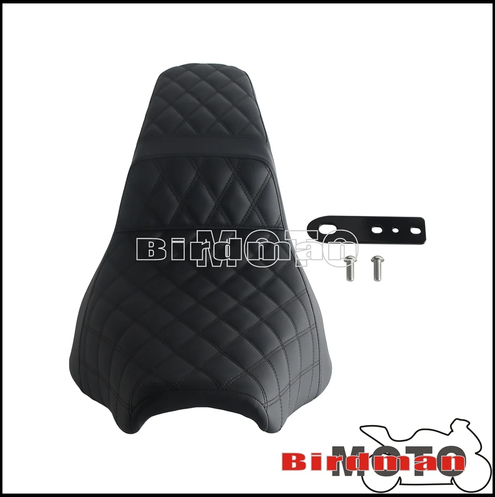 Motorcycle Two Up Seat Passenger Cushions Seat For Harley Street Bob 114 FXBBS 107 FXBB Heritage Classic FLHC FLHCS 2018-2025 - view 3