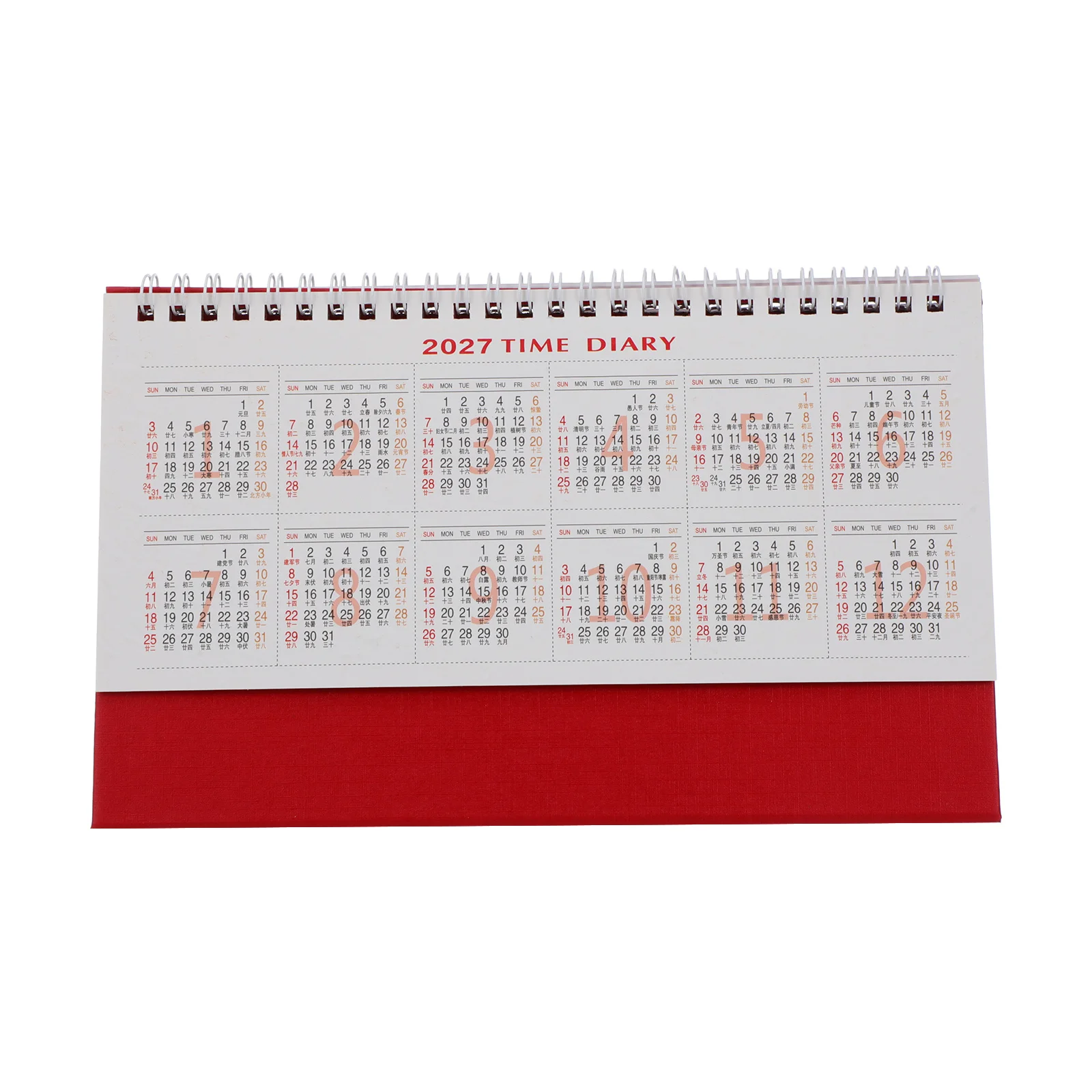 الحصان العام 2026 التقويم سطح المكتب خمر تصميم فنغ شوي محظوظ مخطط اليومي لمساحة العمل غرفة الدراسة التقاليد الصينية هدية