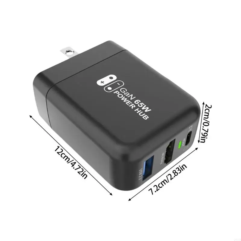 20CB 4K 60Hz Dock du chargeur HDTV 65W FIXE POWER FIMSE USB C Station d'accueil pour les commutateurs