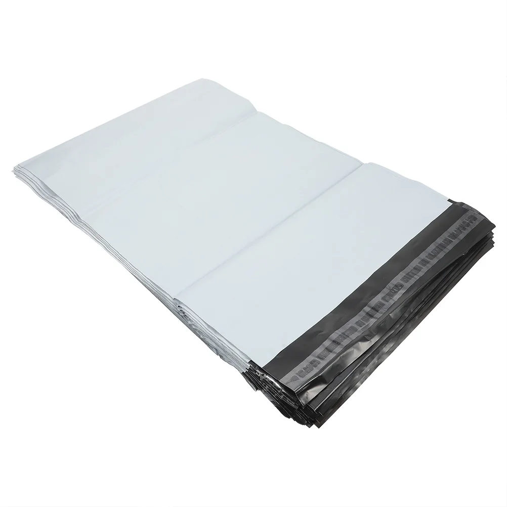 

100 Pcs Waterproof Shipping Bags Self Sealing Plastic Pouches Garment Packing Files Delivery Bags Clothing
