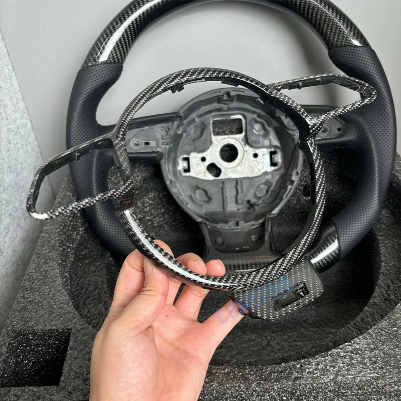 For Audi A4 B8 A3 8V Steering Wheel carbon fibre Frame Assembly Accessories