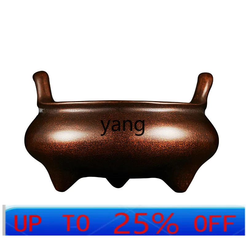 lmm  household Buddha offering utensils Shangxiang line incense burner pure copper large Xuande burner