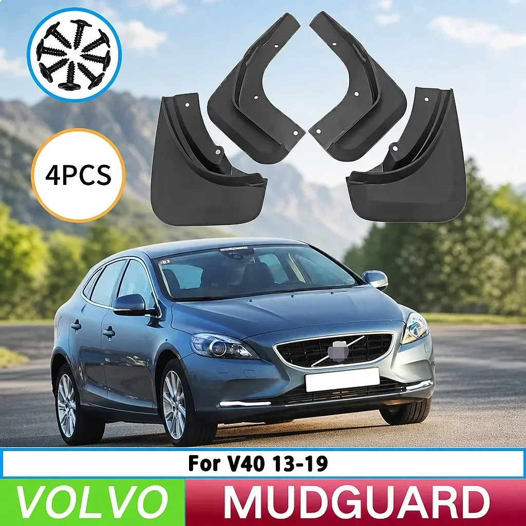 

For 2013-2019 Volvo V40 Mudguards Front Rear Splash Guards Car Tire Fender Protectors
