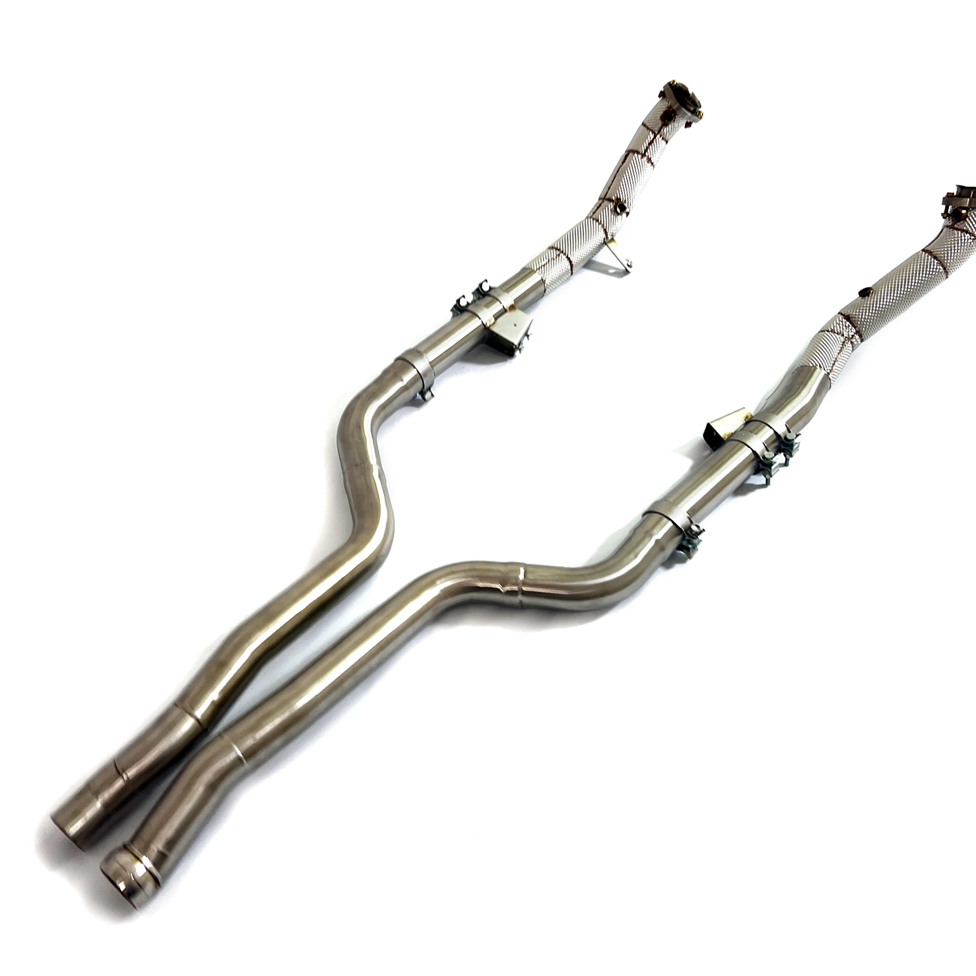 ING ss304 Exhaust Catless Downpipe for Mercedes Benz CLS550 W219 4.6L v8 2015+ Engine Nozzler Header Tube Race Customize System