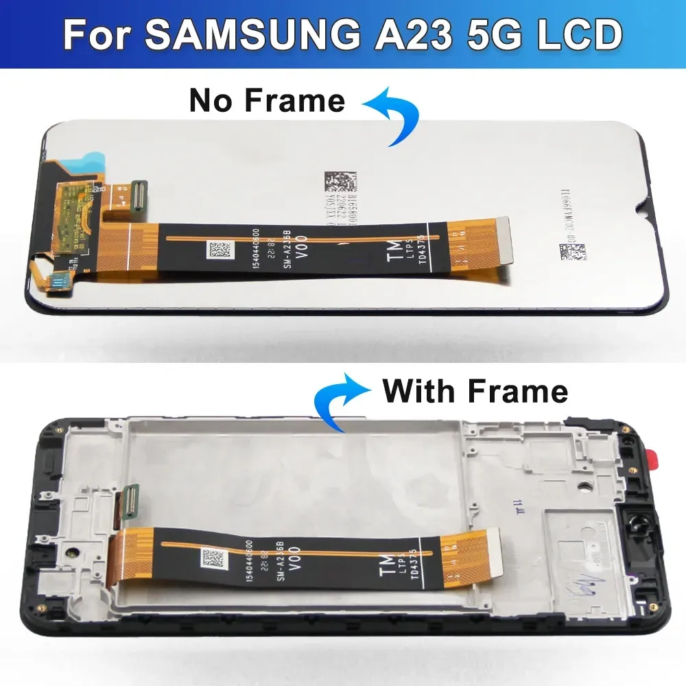 Tested  High quality  For Samsung A23 5G A236 A236E A236U LCD Display Touch Screen Digitizer Assembly For Samsung A236B LCD