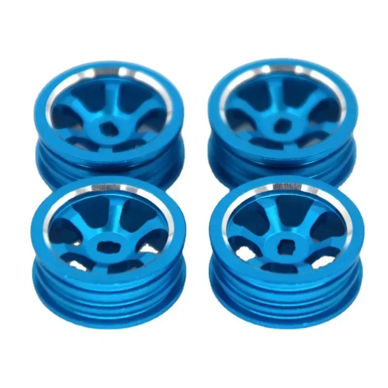 4Pcs 1:28 Plastic Wheel Tires W/ Wheel Rims For WLtoys K969 K989 Trucks