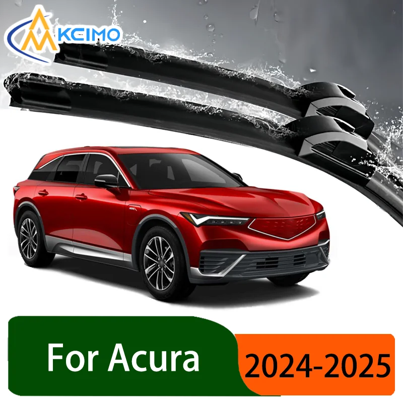 

Silent Black Front Wiper Blades Set for Acura ZDX 2024-2025 Premium Auto Windscreen Windshield Window Wiper Accessories