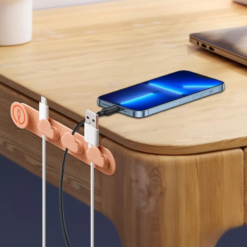 Cable Organizer Management Wire Holder Flexible USB Cable Winder Tidy Clips For Mouse Keyboard Earphone Protector