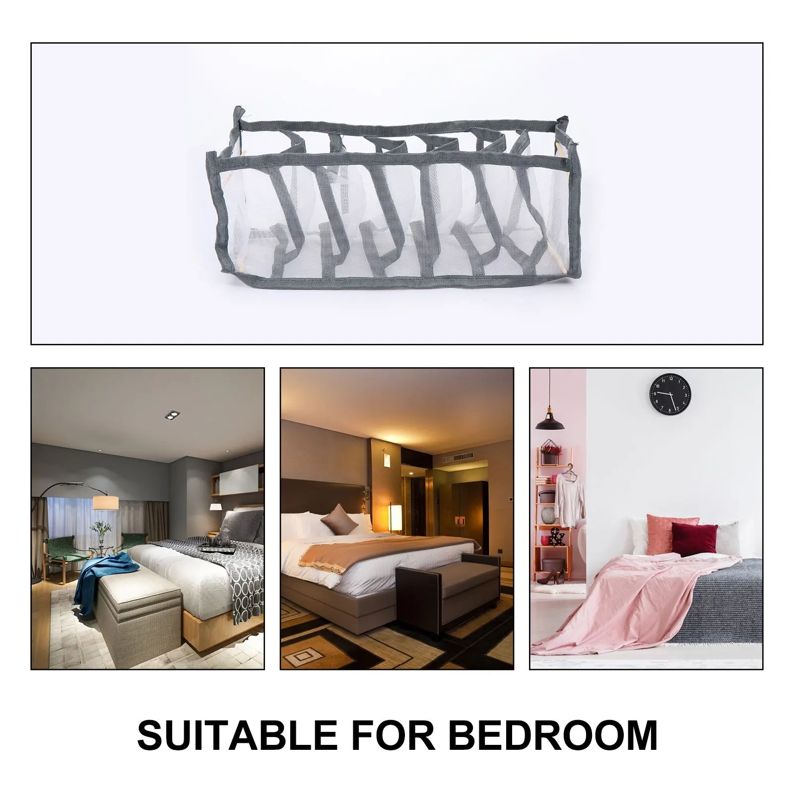 

3Pcs Underwear Organizer Box Space-Saving Multi-Compartment Storage Cases for Socks and Underpants Closet Organizers Home