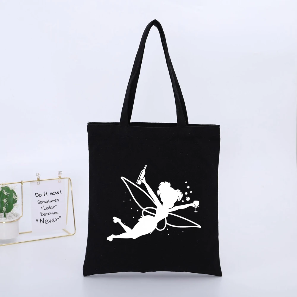 Fantasy Creature Print Canvas Tote Bag, Casual Style for Daily Shopping and Outings