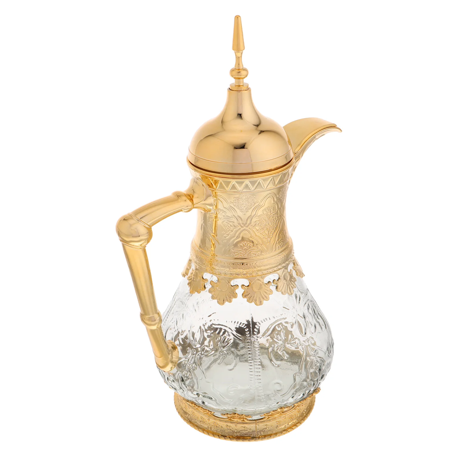 

Middle East Arabic Glass Cold Water Pot Elegant Beverage Jug Cold Drink Dispenser Ice Tea Carafe for Daily Use