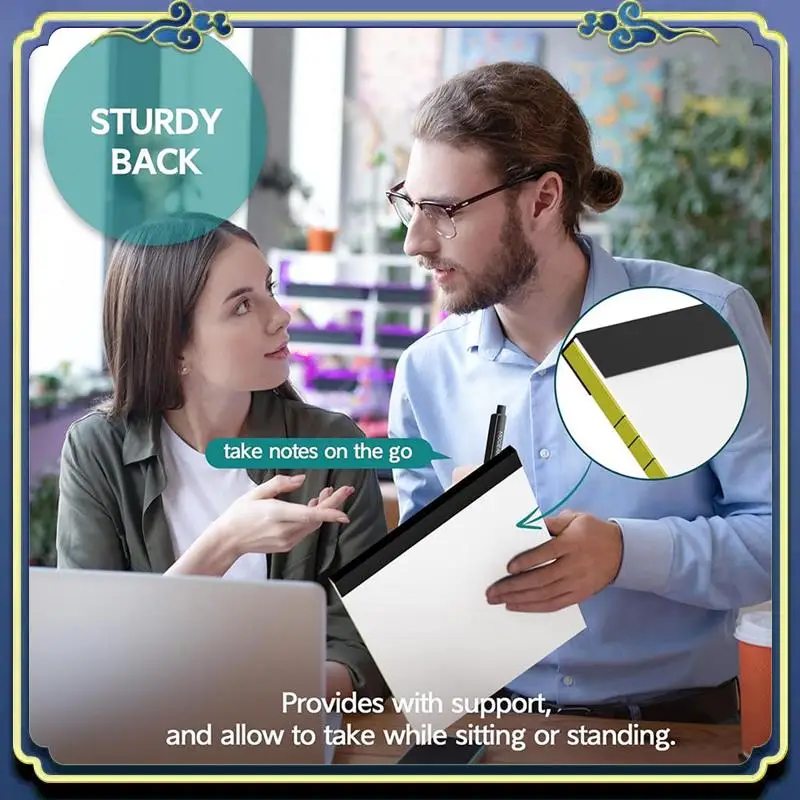 

8PCS Notebook Pads 8.5 X 11 Inches Writing Pads, Wide Ruled Notepads Yellow Paper Pads For School, Office