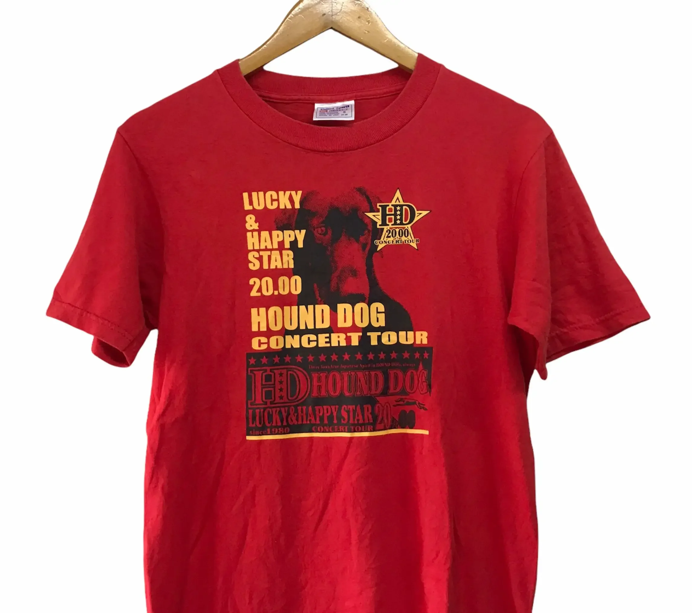 Vintage Japanese hound dog rock band T Shirt small size S
