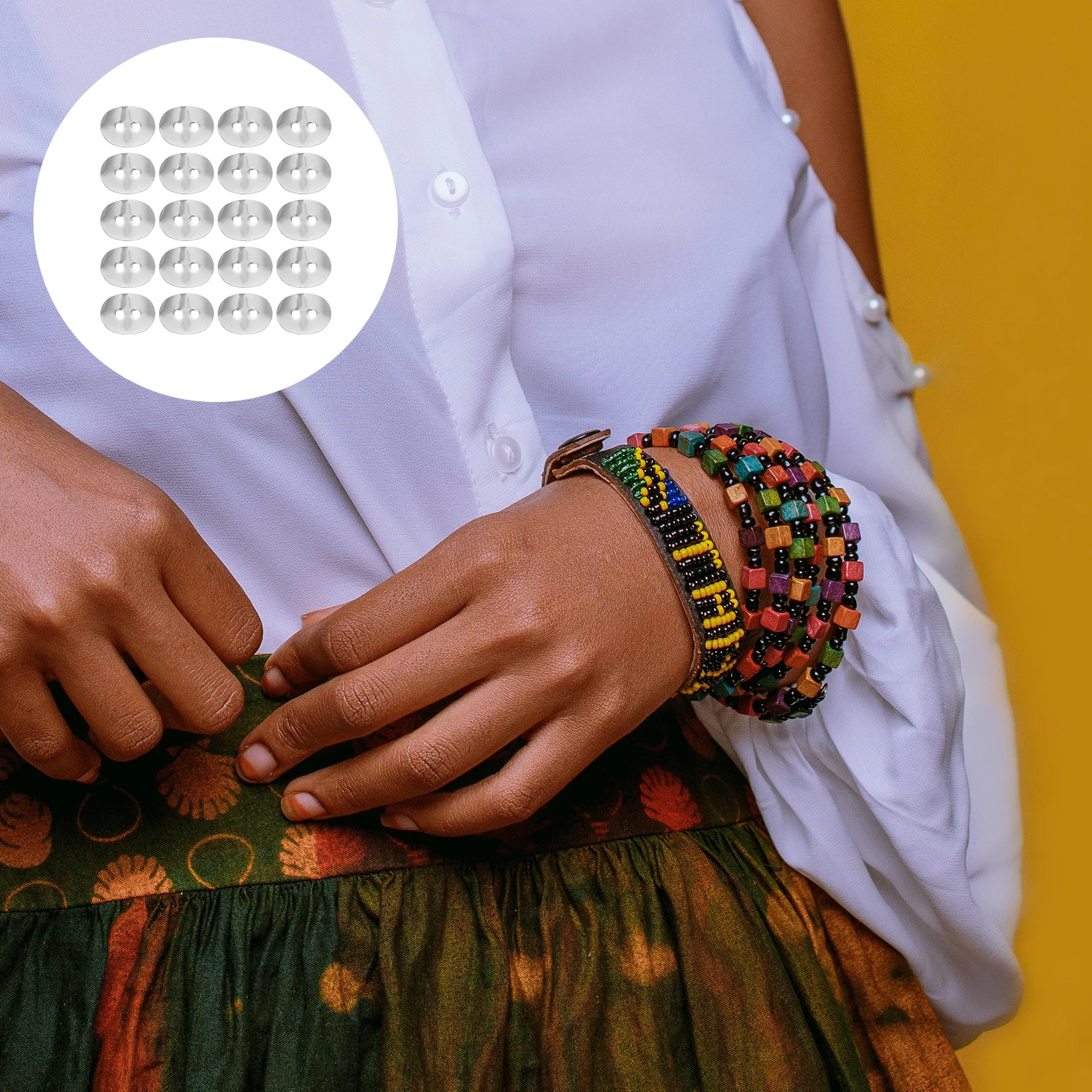 

50pcs Stainless Steel Bracelet Buckle Diy Jewelry Making Accessories Connector For Necklace Wrist Rope Buckles Craft Supplies