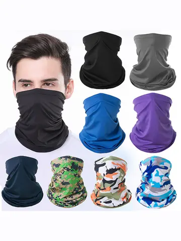 Hiking Scarves Outdoor Cycling Sports Headscarves Bandana UV Protection Breathable Fishing Face Neck Tube Head Cover Wrap Gaiter