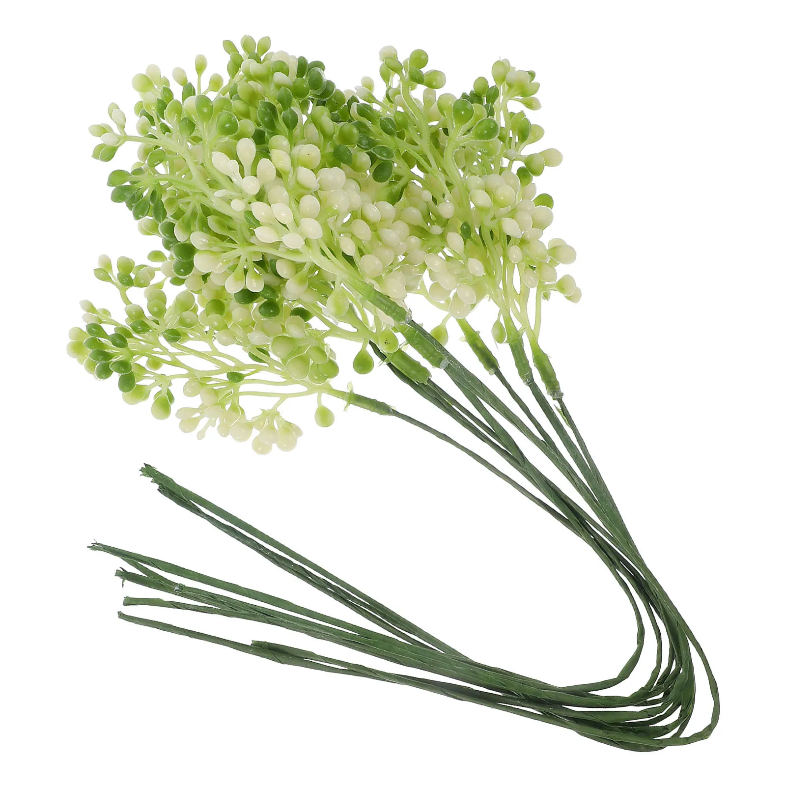 

10pcs Realistic Artificial Plant Stems Simulation Greenery Decor For Home Office Wedding Party Wreath Making Garden Layout
