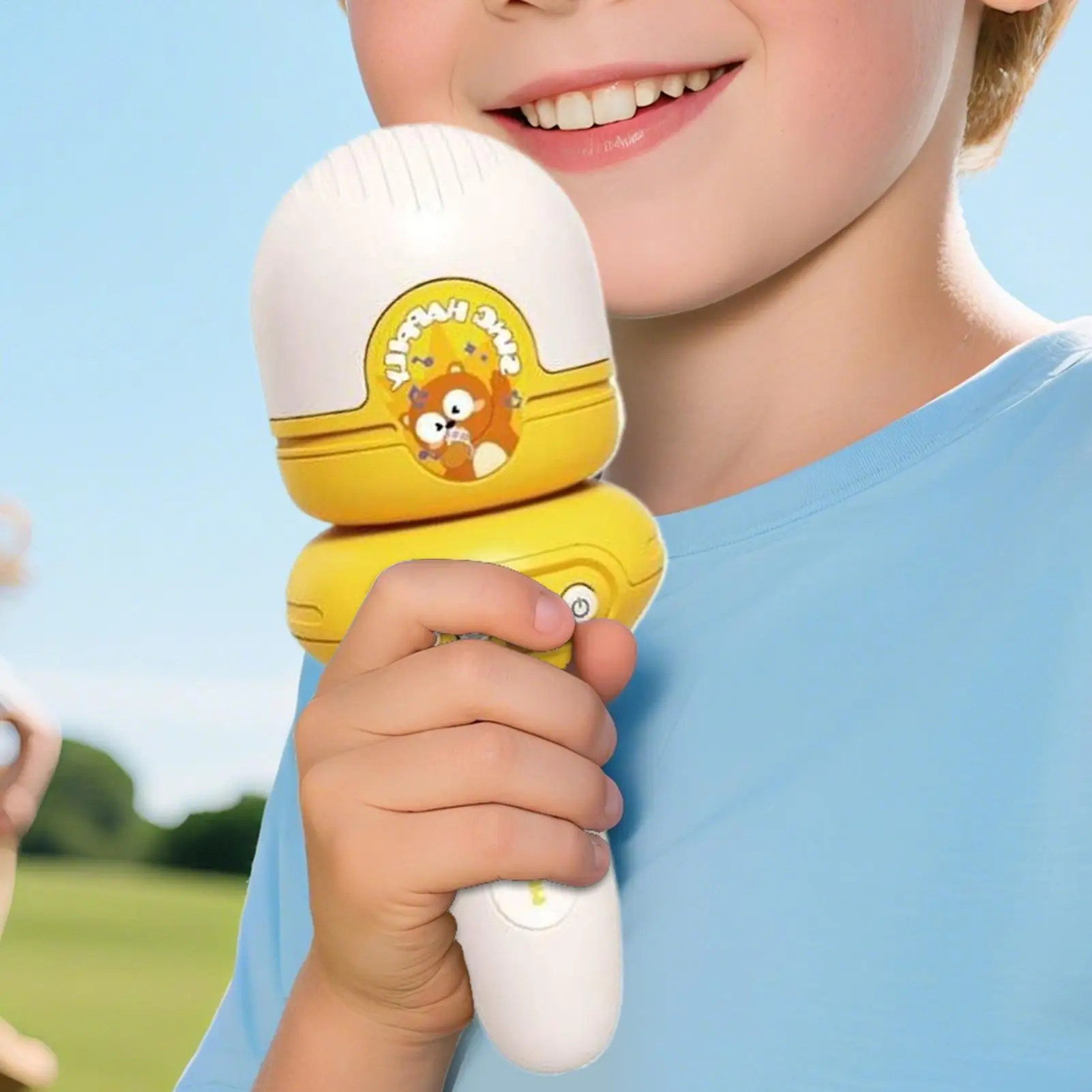 Karaokê para crianças, trocador de voz, microfone para crianças, dispositivo de canto com função de gravação para 3 anos de idade