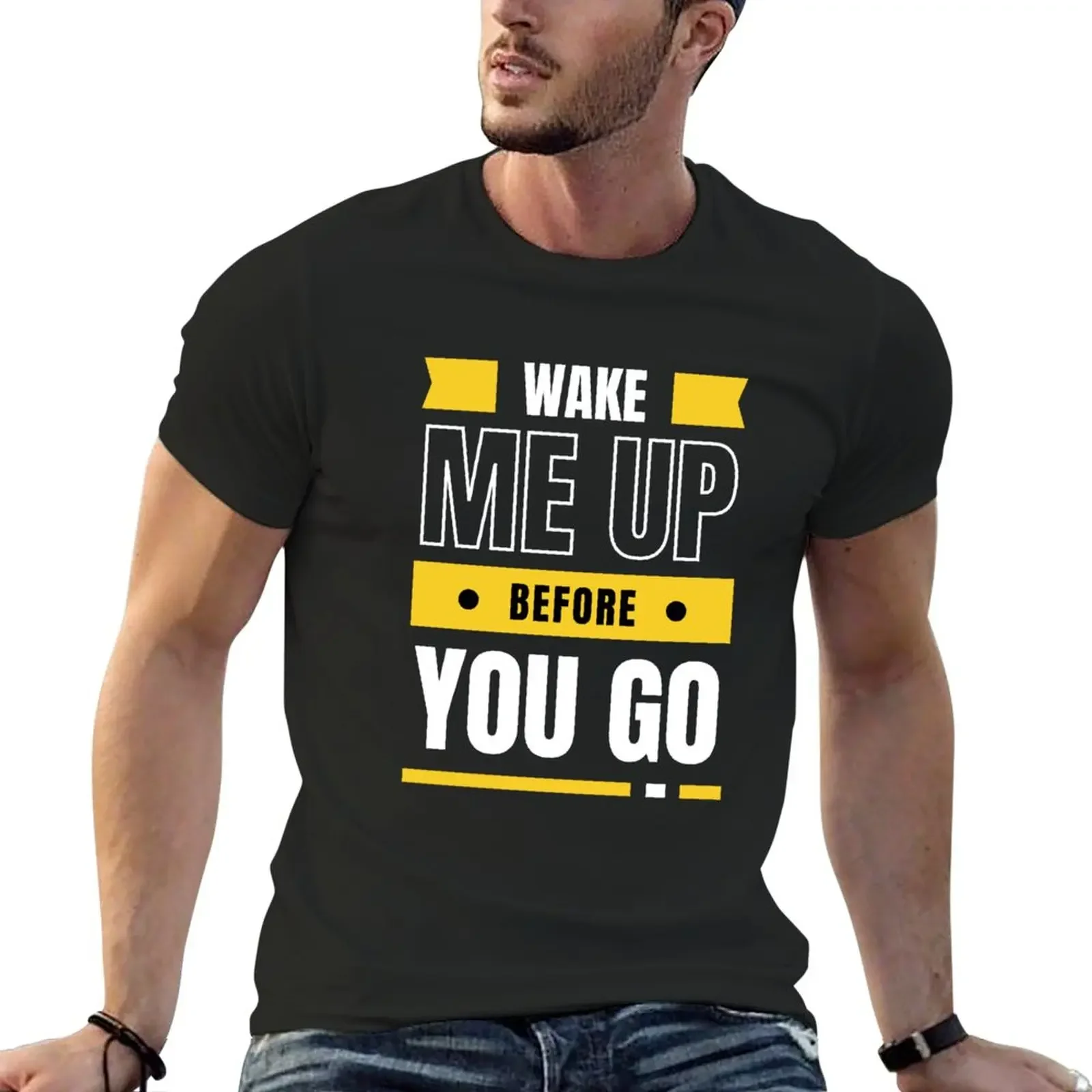 New wake me up before you go go V2 T-Shirt anime customized t shirts mens white t shirts