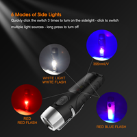 TUNENGE Mini LED Flashlight Super Bright S12 PLUS Portable Torch 600LM Waterproof Light Keychain Built-in Battery With Magnetic