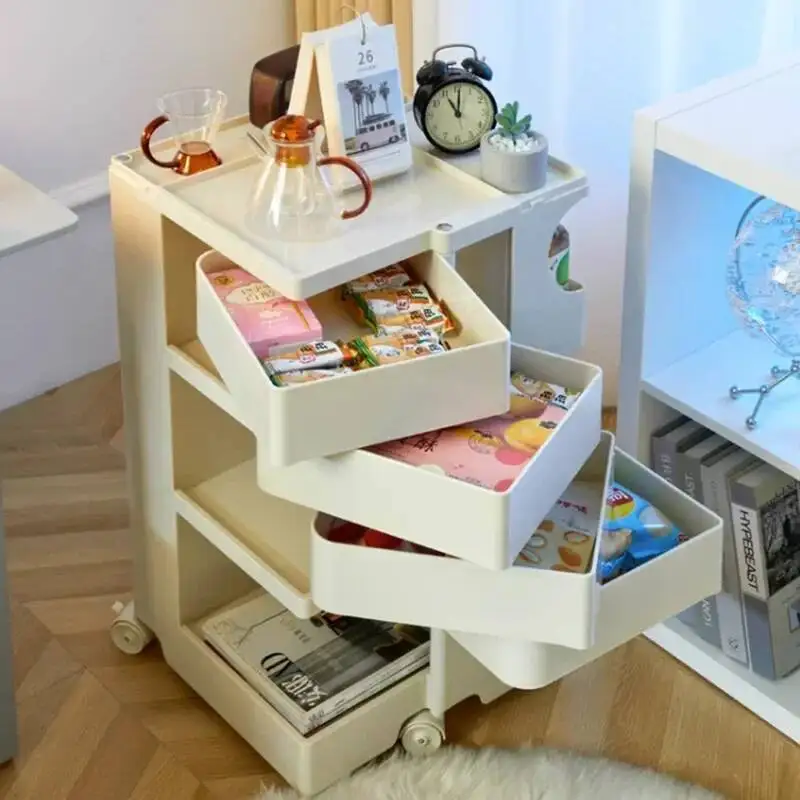 طاولة غرفة نوم أكريليك عصرية للتخزين، منضدة بيضاء ليلية بسيطة، درج فاخر، أثاث غرفة نوم Cajones De Dormitorio