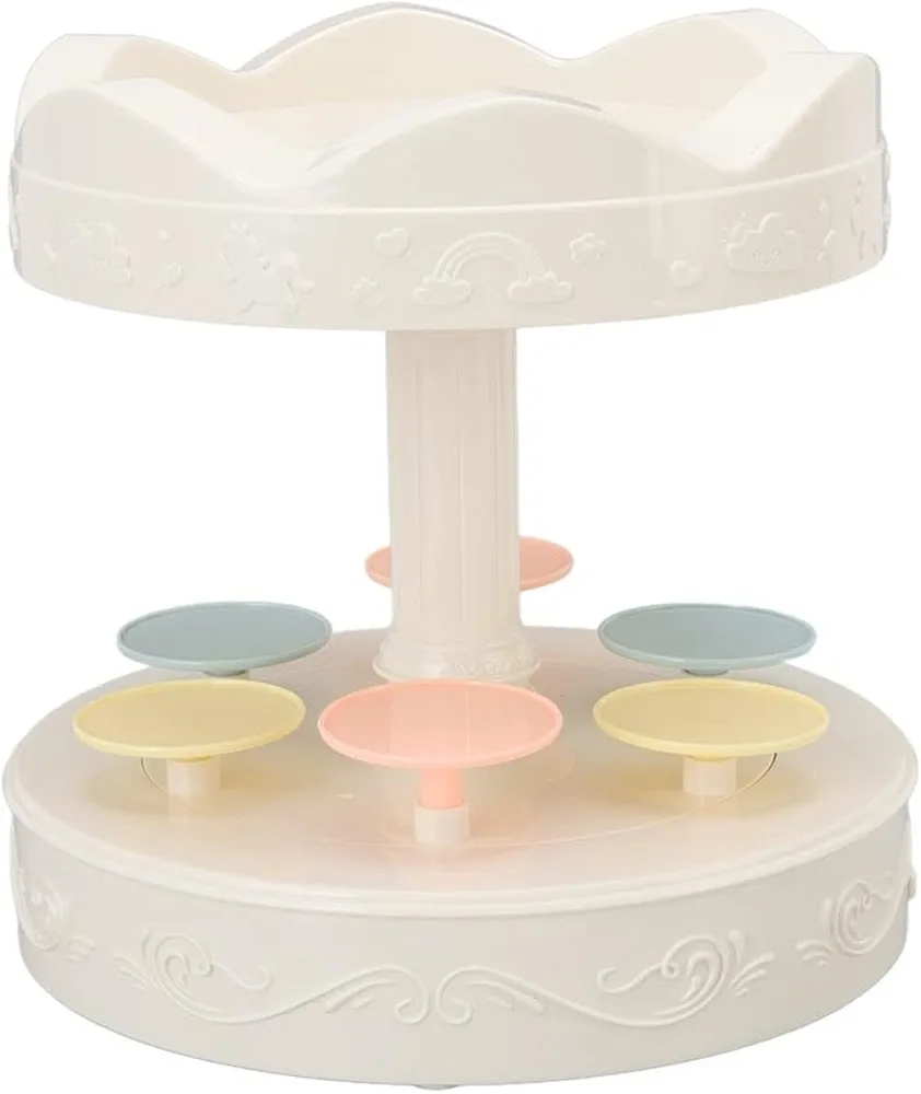 Carousel Cake Stand Rotating Dessert Stand Revolving Sushi Machine Birthday Party Cake Holder