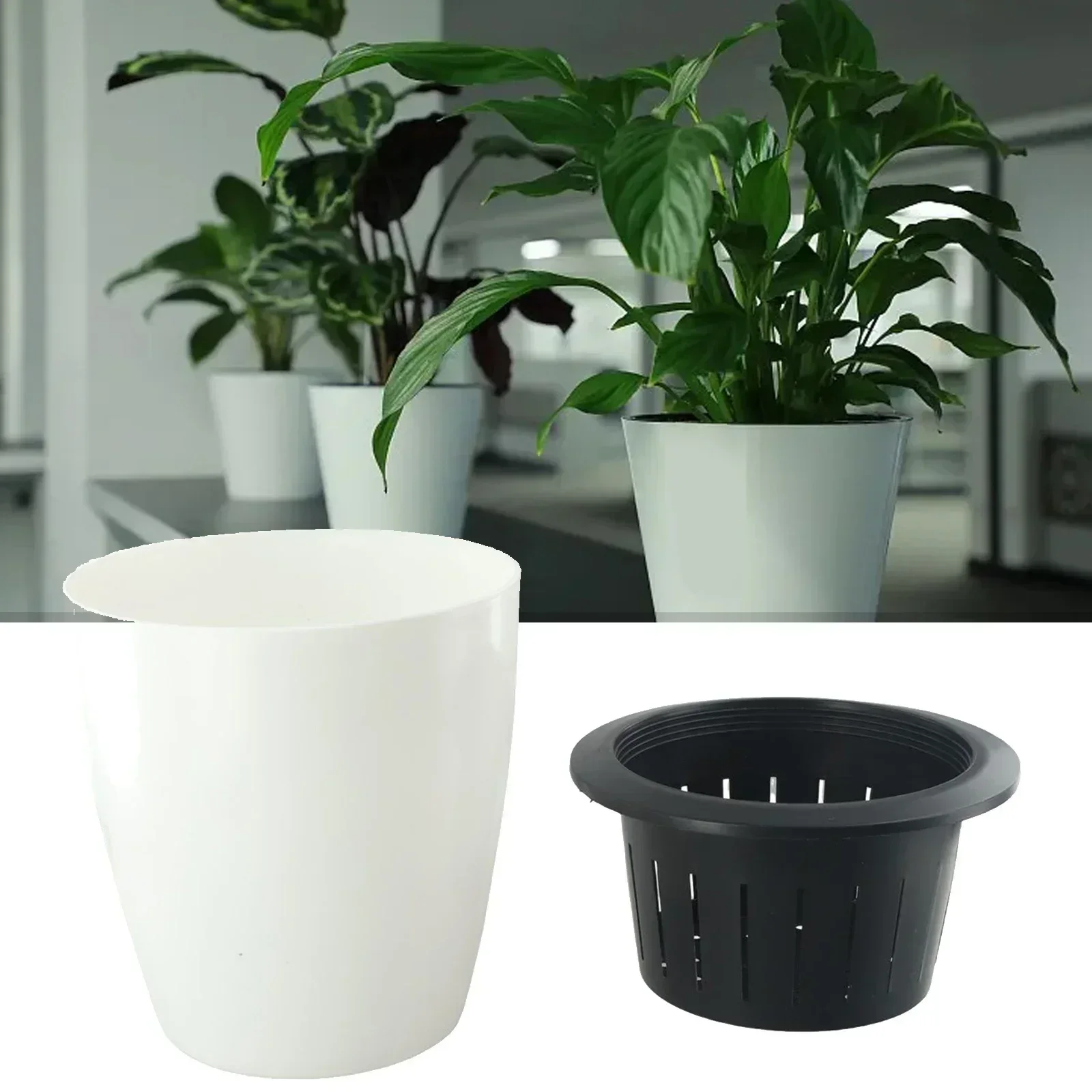 Automatic Water-absorbing Lazy Flower Pot Imitation Porcelain Flowerpot S,M,L,XL,XXL,XXXL Soil Planting & Hydroponic Accessories