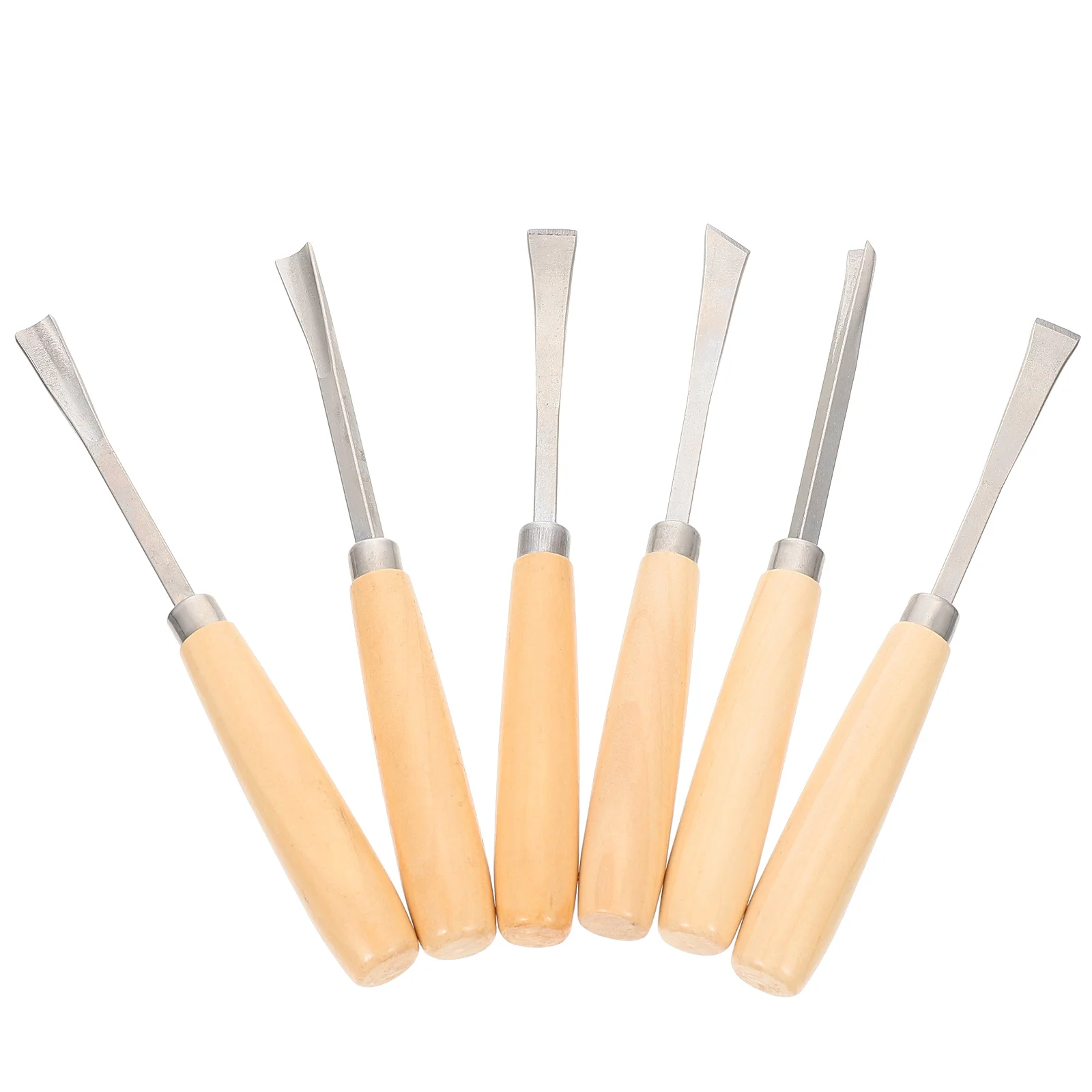 

6 Pcs Carving Tools Woodworking Ergonomic H Stainless Steel Blades Engraving Kit Sculpture Tool Set Rotating DIY Wood