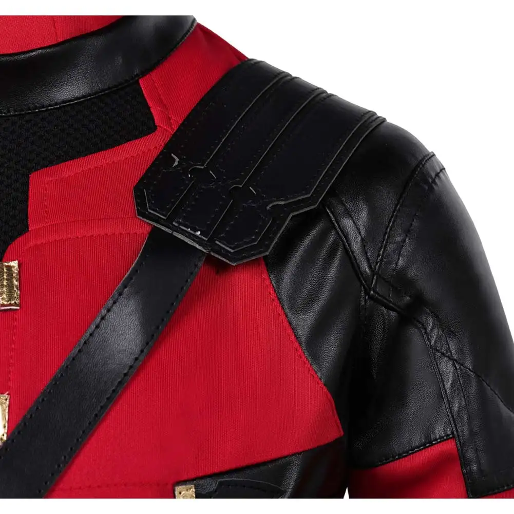 Dzieci martwy kostium na basen Cosplay dzieci superbohater do odgrywania ról kombinezon rękawiczki mali chłopcy 2024 film martwy przebranie kostium na Halloween