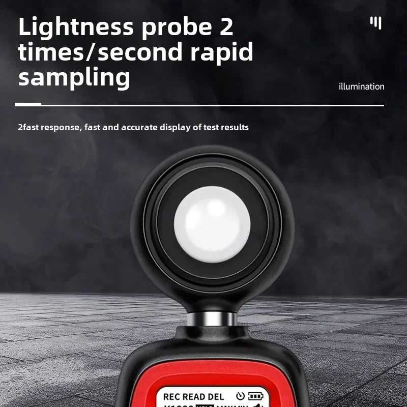 Digital Lux Meter with High Precision Light Measurement for Luminous Flux Testing in Brightness