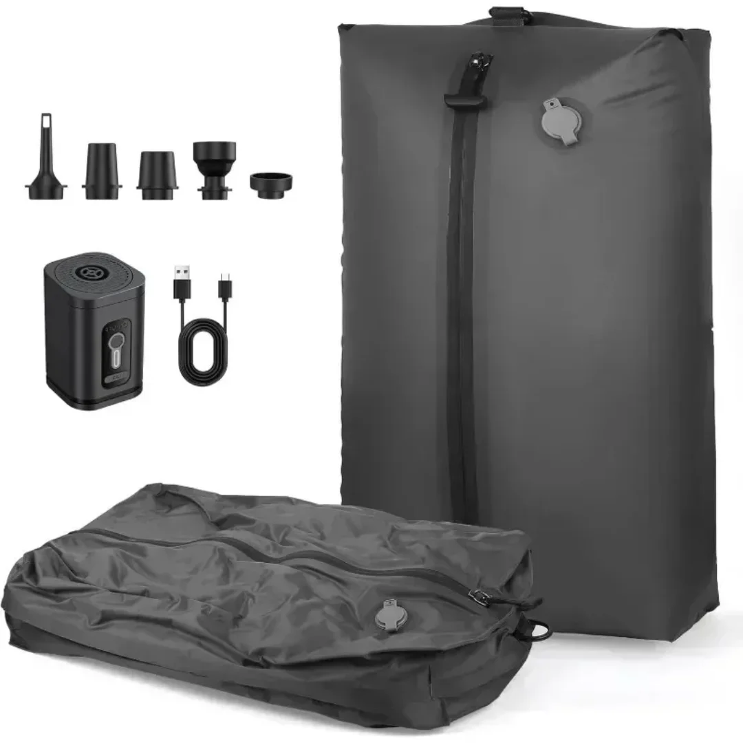 

17L Vacuum Compression Bag with Air Pump Reusable Travel Clothing Storage Bag Compression Luggage Bag