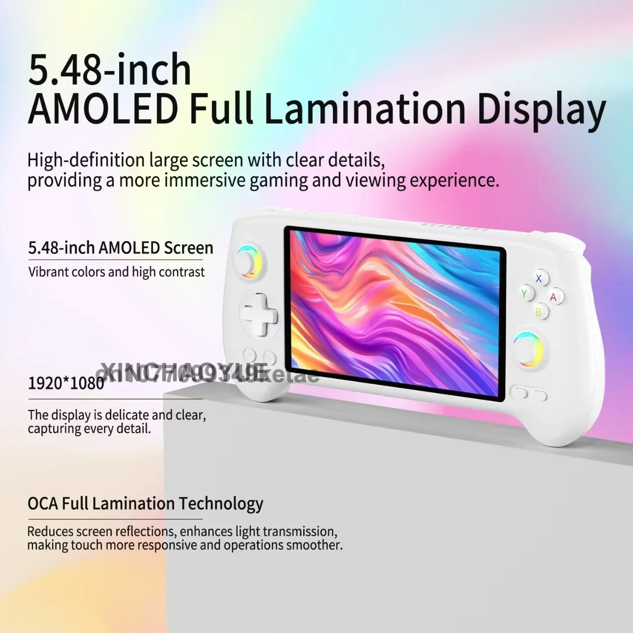 

2026 ANBERNIC RG557 Handheld Game Console 5.48'' AMOLED Android 14 5500mAH Portable Video Game Player Support Streaming WIFI 6E
