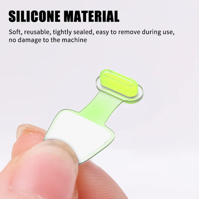 6 Chiếc Dạ Quang Chống Mất Bụi Cắm Phù Hợp Với Cho IPhone 14 13 12 IOS Bảo Vệ Cổng Sạc Loại-C Dẻo Silicone Dustplugs Bao