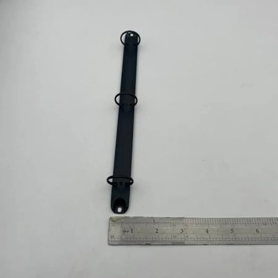 Cuaderno de tamaño de letra estándar de Metal negro mate, mecanismo de carpeta de 3 anillas, capacidad de 1 ih, 3 anillos tóricos, encuadernación de hojas sueltas, Spines Co, 2 uds.
