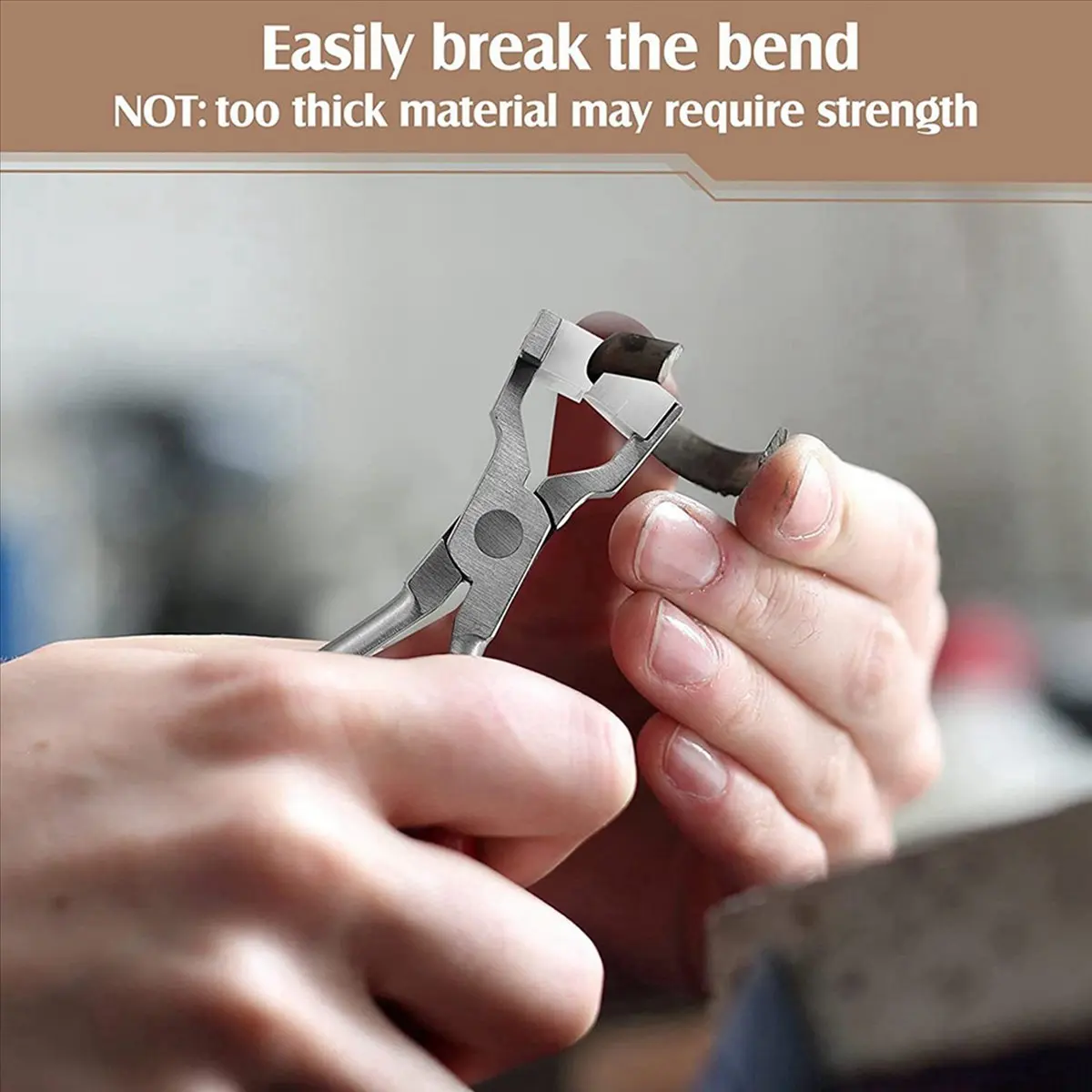 

Набор для изготовления колец из 4 предметов: плоскогубцы для цепей, инструмент для гибки и формовки металла, гибочный инструмент для колец из нержавеющей стали