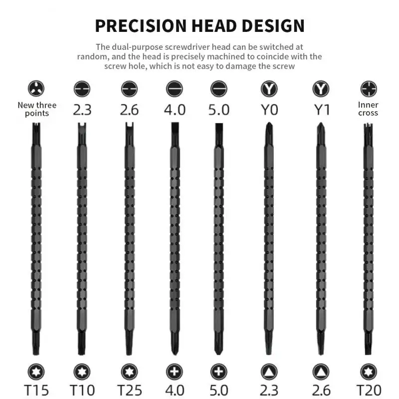 Screwdriver Assembly Magnetic Double Head Screwdriver Bits Hand Tool Screwdriver Set Multifunctional 17-in-1
