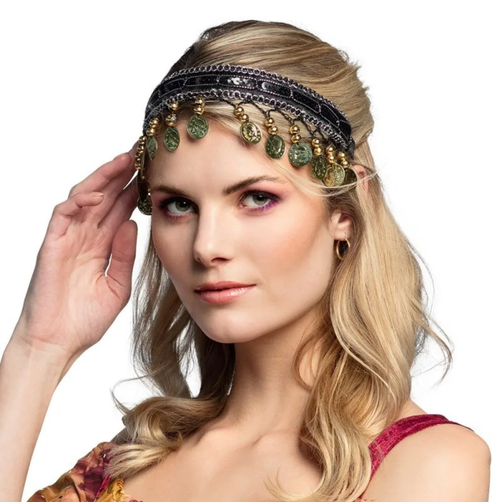 ファッションプラスチックヘアフープ多色エスニックヘッドピース - Women Accessories India のレビューと価格
