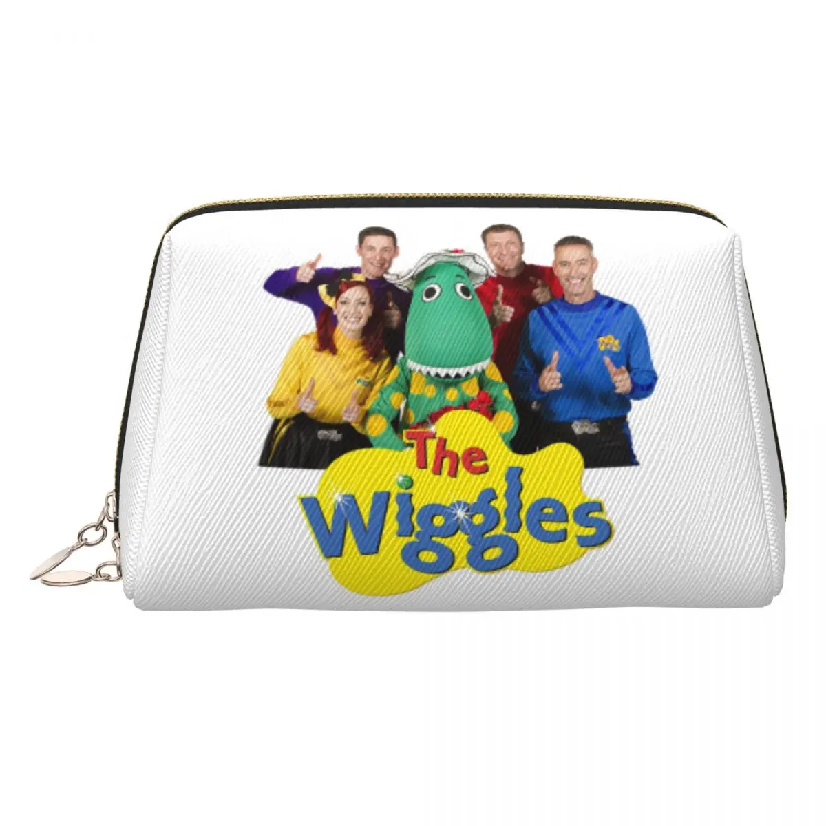 The Wiggles Tv Show Music Band Women Cosmetic Bag Travel Makeup Organizer Pouch Toiletry Storage Dopp Kit Box