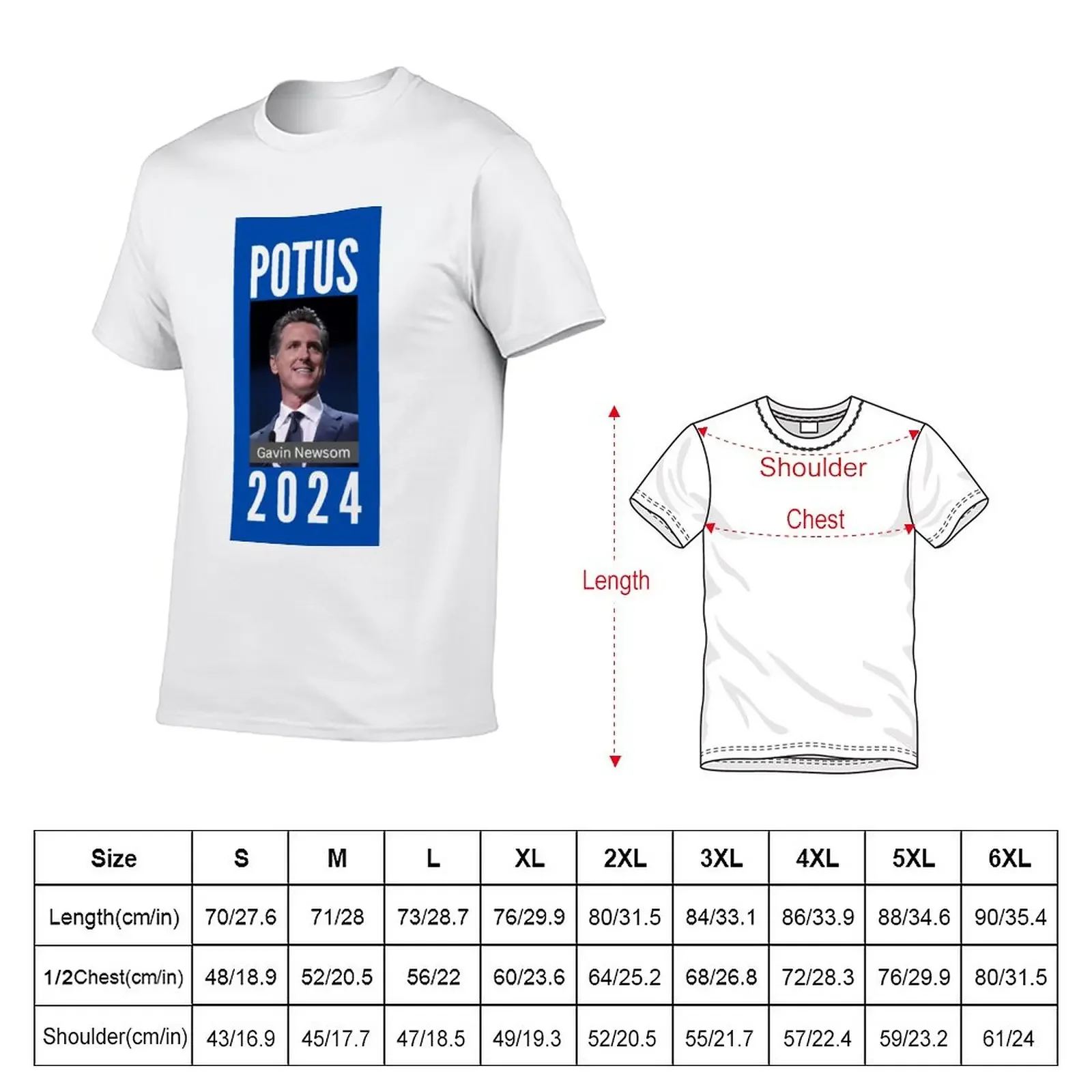 New Gavin Newsom for POTUS in 2024 T-Shirt custom t shirts design your own t shirt man t shirts for men pack