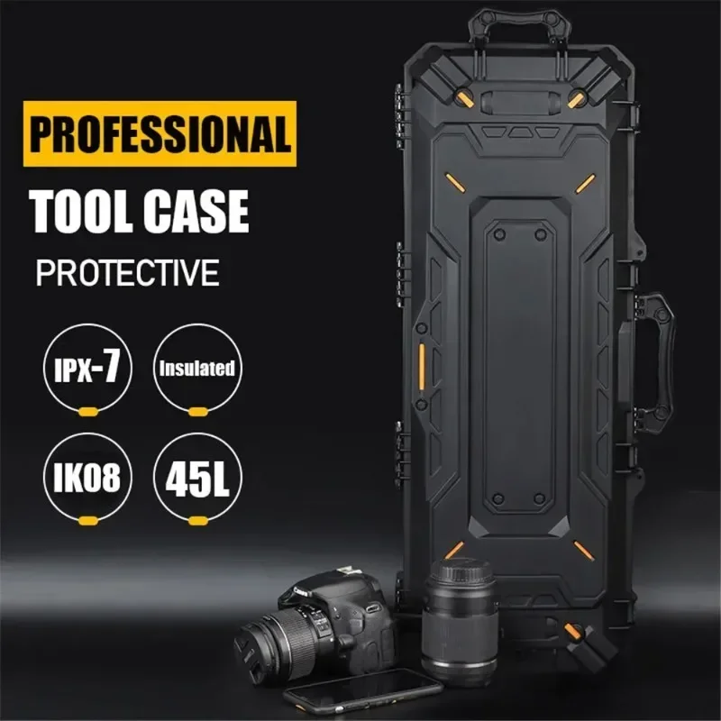 Tactical Protective Box Tool Packaging Case Waterproof Big Airsoft Golf Hunting Portable Pistol Hard Case for Bow Camera Storage