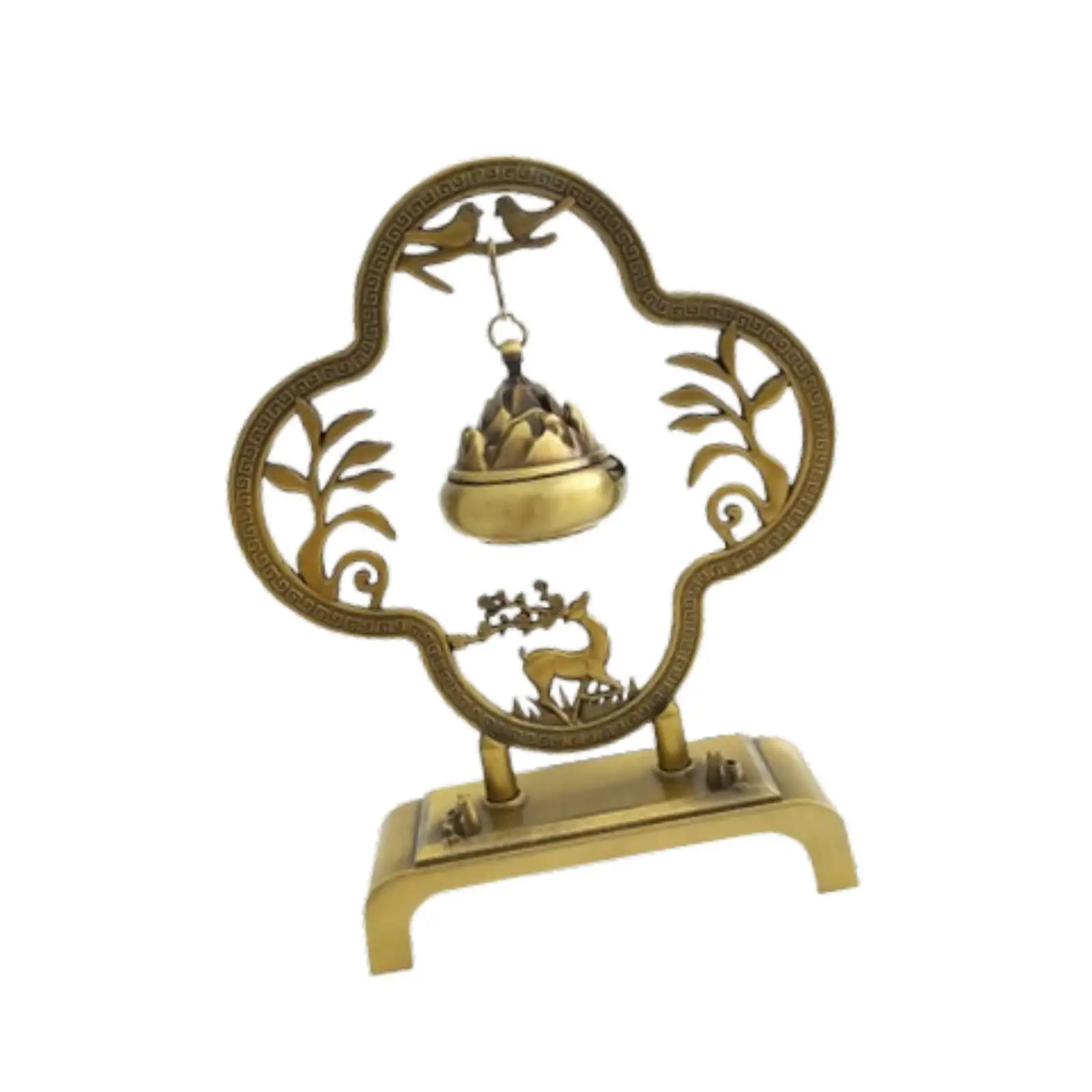 Hanging Furnace Incense Burner Decorative Bronze Holder for Home Porch Living Room Fireplace Diner