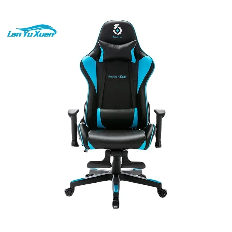 Reclining PU Leather Gamer Cheap Blue Silla Gamer Racing Office Chair Gaming Chair